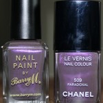 Chanel Paradoxal vs. Barry M Dusky Mauve