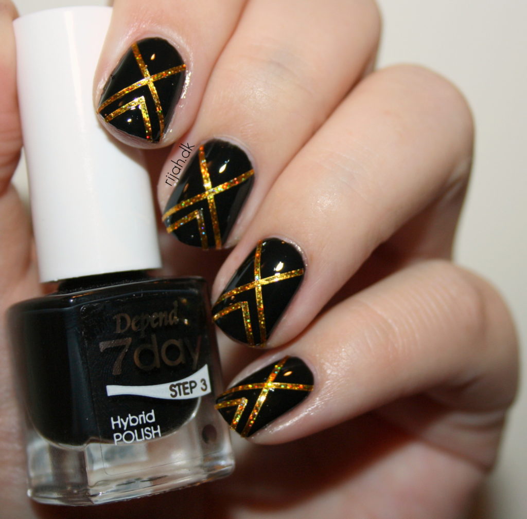 Fancy Friday Striping tape mani