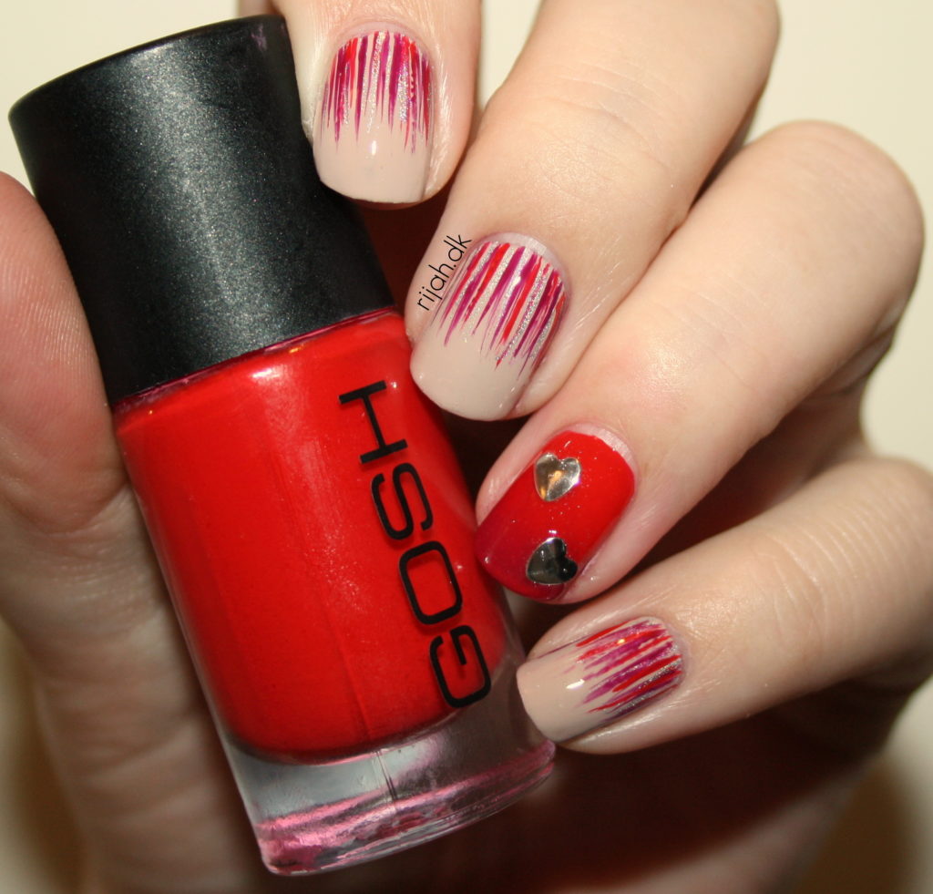 Fancy Friday - Valentinsdag nailart