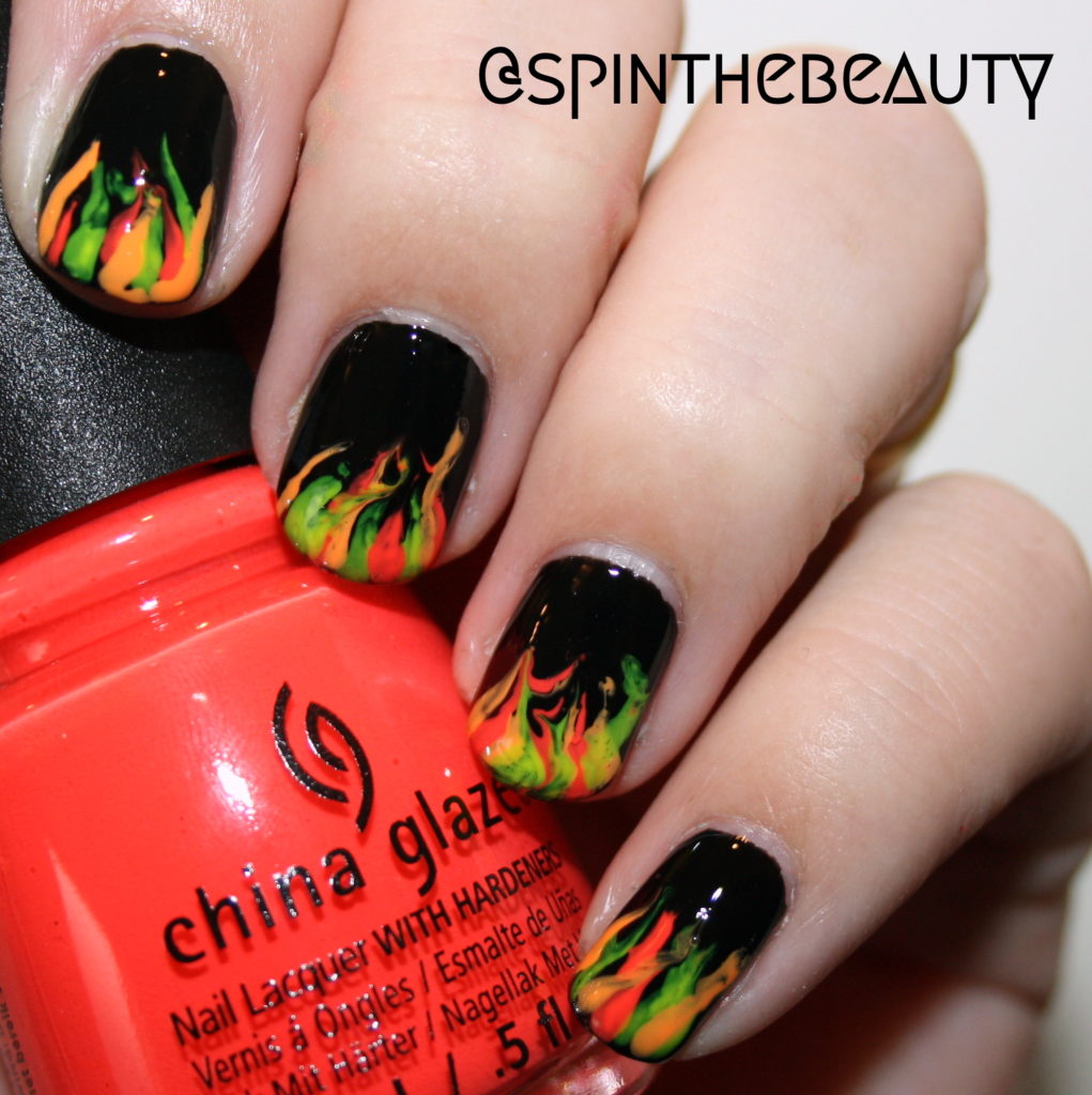 #WeekendOffNailArtChallenge – Dragmarble