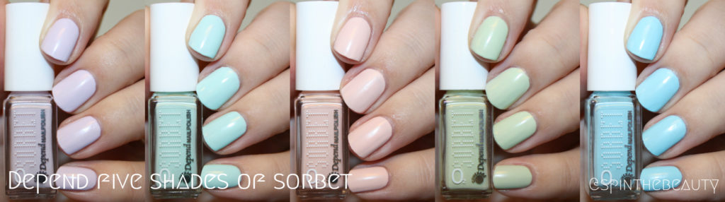 Depend Five Shades of Sorbet