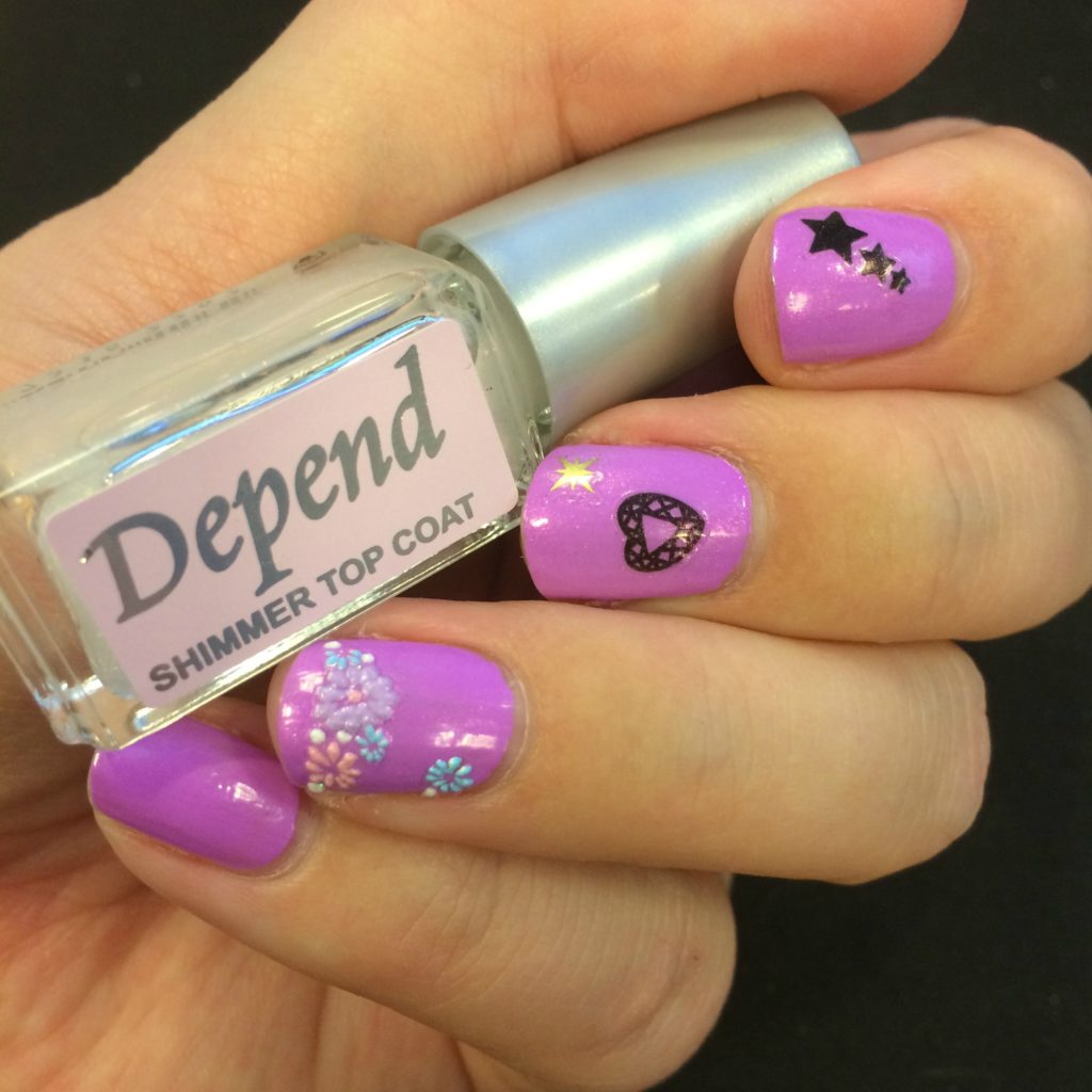 Depend Shimmer top coat Depend Nail Art nyt