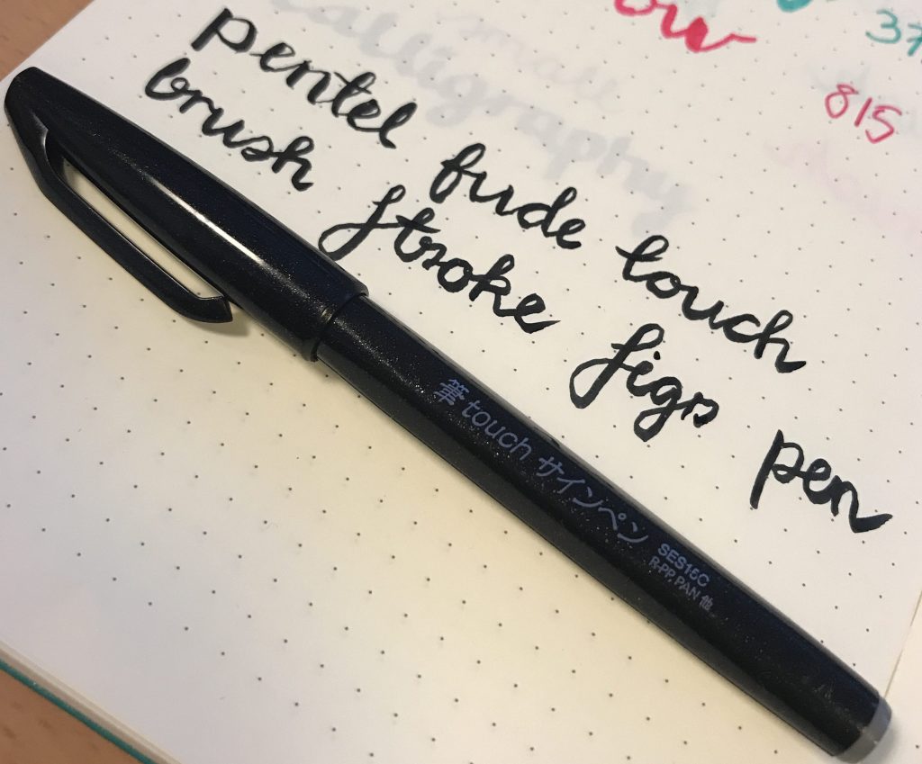 Bullet Journal kuglepenne pentel fude touch brush stroke sign pen